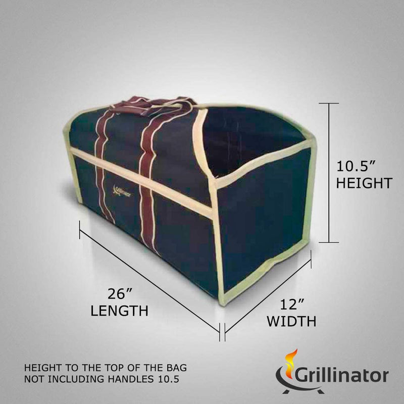 Grillinator Ultimate Firewood Log Carrier - Black - Heavy Duty Durable Tote Bag for Wood - Self Standing Design with Padded Handles - 16 Gallon Capacity for Fireplace, Beach & Groceries Sporting Goods > Outdoor Recreation > Fishing > Fishing Rods Grillinator   