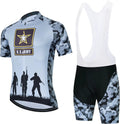 BIKE BEER Army Cycling Jersey Navy Cycling Jersey Set Men'S Cycling Kit Sporting Goods > Outdoor Recreation > Cycling > Cycling Apparel & Accessories BIKE BEER Blacke XX-Large 