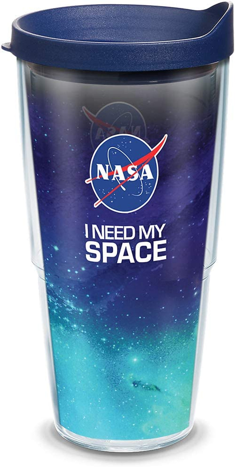 Tervis Made in USA Double Walled NASA Insulated Tumbler Cup Keeps Drinks Cold & Hot, 24Oz, I Need My Space