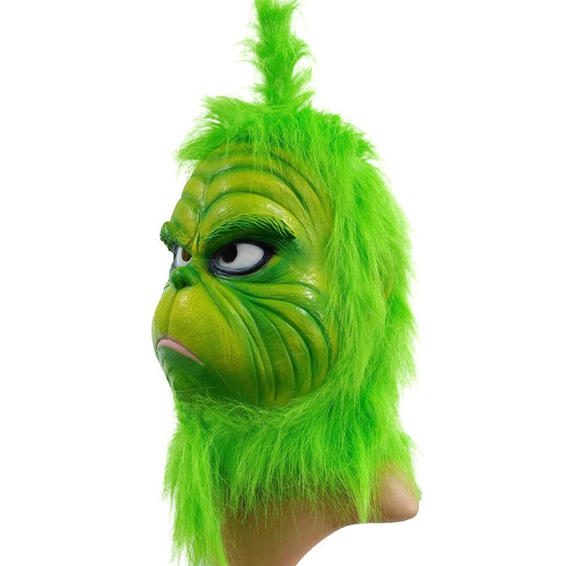 Grinch Latex Masks for Party Grinch Helmet with Gloves Apparel & Accessories > Costumes & Accessories > Masks LXHUGHUI   