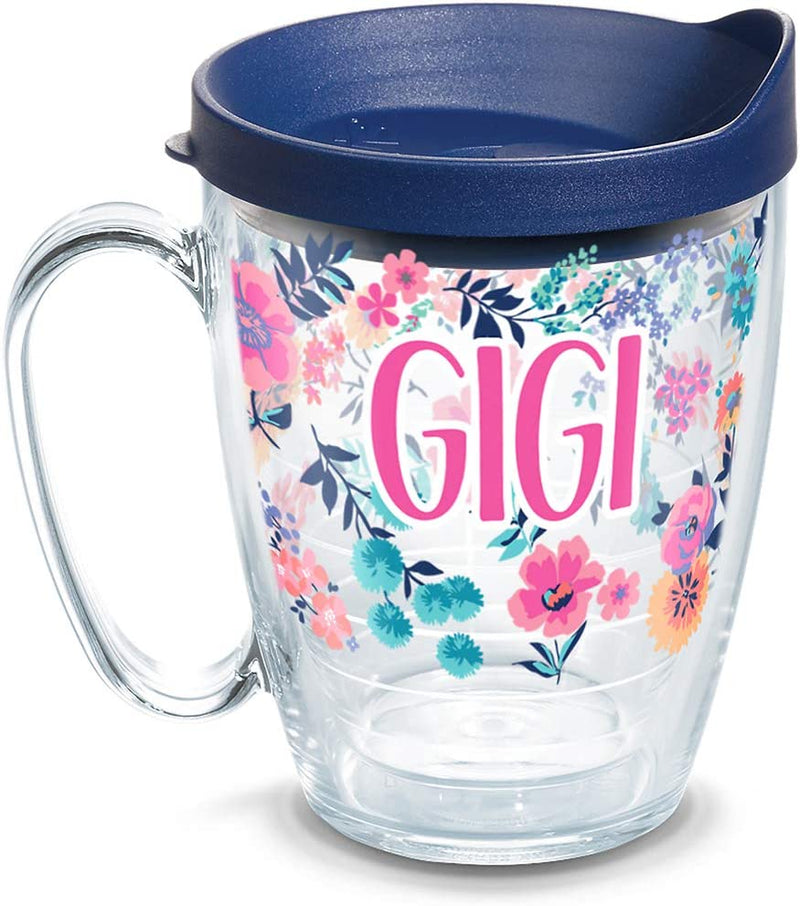 Tervis Made in USA Double Walled Dainty Floral Mother'S Day Insulated Tumbler Cup Keeps Drinks Cold & Hot, 16Oz, Gigi Home & Garden > Kitchen & Dining > Tableware > Drinkware Tervis Gigi 16oz Mug 