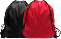 Drawstring Bags 24 Pcs Drawstring Backpack Cinch Bag Draw String Sport Bag 6 Colors Home & Garden > Household Supplies > Storage & Organization GoodtoU Red Black  