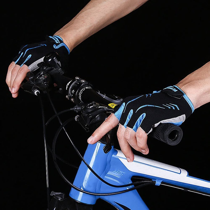 Mengk Cycling Gloves Half-Finger Anti-Slip Wear-Proof Shake-Proof Adjustable Breathable Fitness Bicycle Climbing Sport Gloves Sporting Goods > Outdoor Recreation > Boating & Water Sports > Swimming > Swim Gloves MengK   