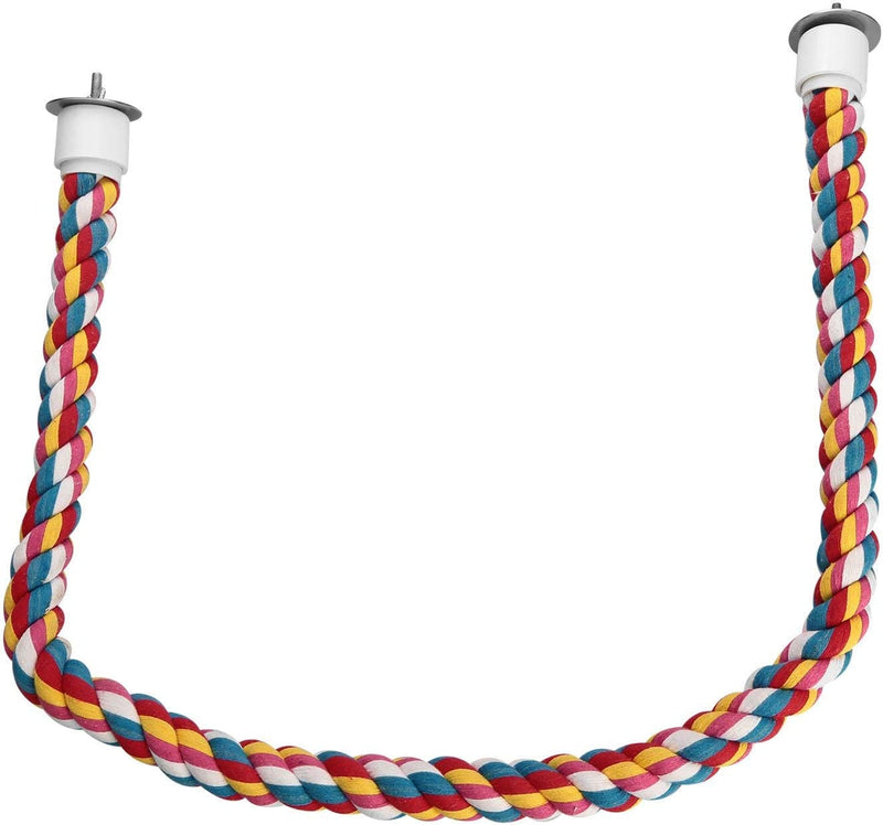 Jusney Bird Rope Perches,Parrot Toys 41 Inches Rope Bungee Bird Toy (41 Inches)[1 Pack] Animals & Pet Supplies > Pet Supplies > Bird Supplies > Bird Toys Jusney   