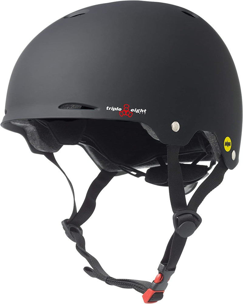 Triple Eight Gotham Dual Certified MIPS Skateboard and Bike Helmet Sporting Goods > Outdoor Recreation > Cycling > Cycling Apparel & Accessories > Bicycle Helmets Triple Eight Black Matte Large / X-Large 