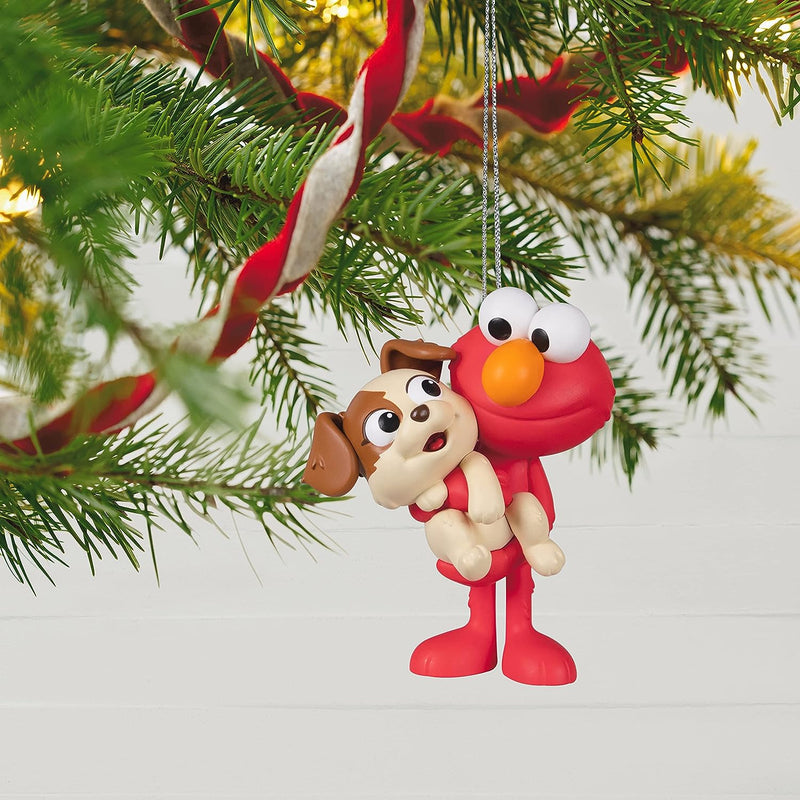 Hallmark Keepsake Christmas Ornament 2022, Sesame Street Elmo and His Puppy, Tango