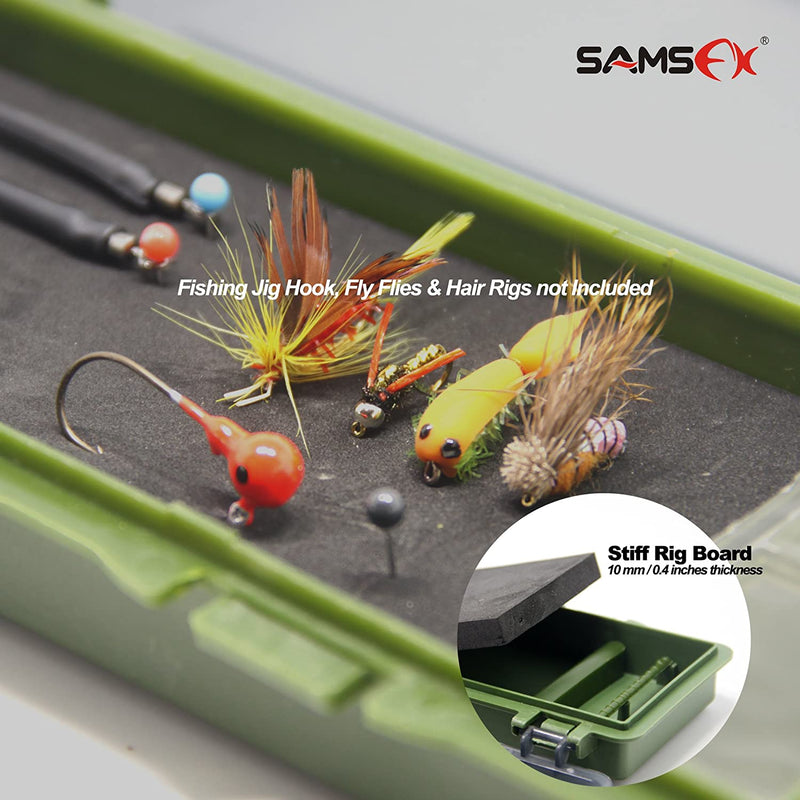 SAMSFX Carp Fishing Tackle Box Stiff Hair Rig Board Rig Box Wallet Rig Storage Box Sporting Goods > Outdoor Recreation > Fishing > Fishing Tackle samalon   