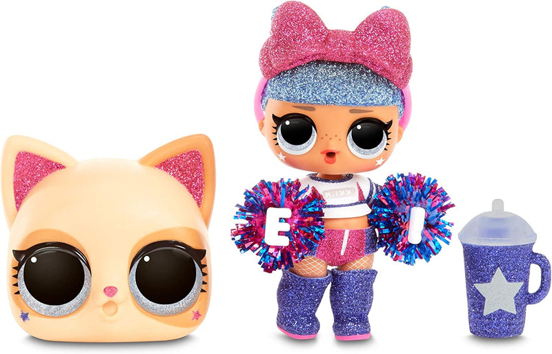 LOL Surprise All-Star BBS Sports Series 2 Cheer Team Sparkly Dolls with 8 Surprises Including Doll, Trading Card, Bottle, Pompom, Shoes, Cheer Uniform, Secret Message, Accessories | Ages 4-15