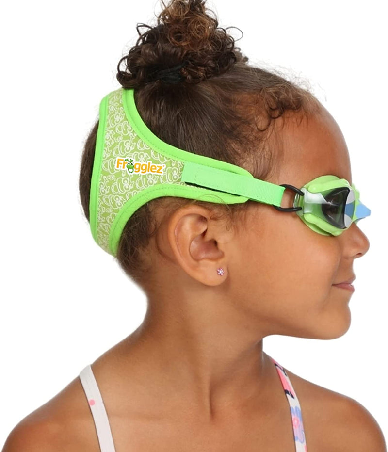 Frogglez Anti-Fog Swimming Goggles for Kids under 10 (Ages 3-10) Recommended by Olympic Swimmers; Premium Pain-Free Strap Sporting Goods > Outdoor Recreation > Boating & Water Sports > Swimming > Swim Goggles & Masks Frogglez Green Frog  
