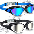 ITOWE Adult Swim Goggles anti Fog Pool Goggles No Leak Competitive Swim Team Goggles Water Goggles Sporting Goods > Outdoor Recreation > Boating & Water Sports > Swimming > Swim Goggles & Masks iTOWE Blue & Gray  