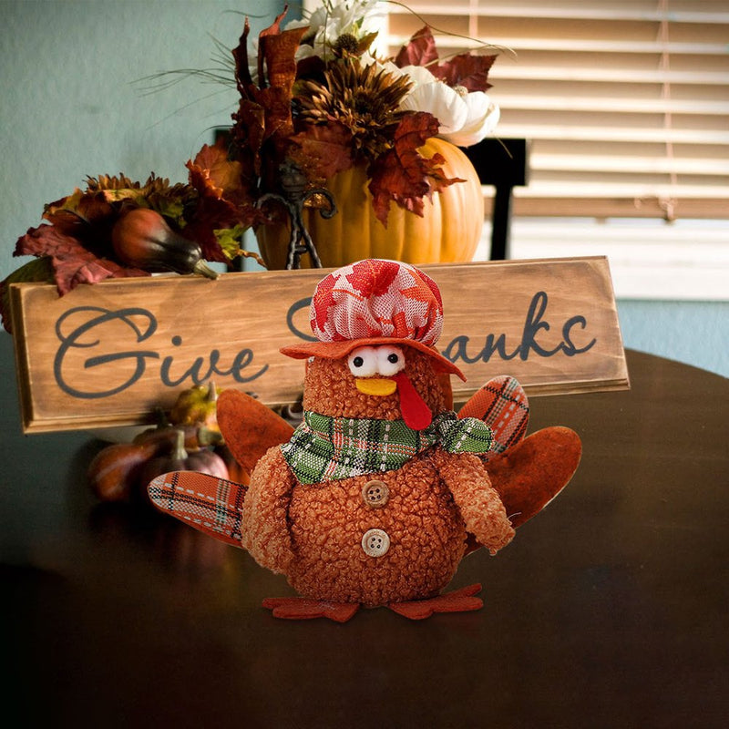 POROPL Event & Party Supplies,Thanksgiving Scene Decoration Doll Decoration Turkey Doll with Lamp and Tail Arts & Entertainment > Party & Celebration > Party Supplies POROPL   
