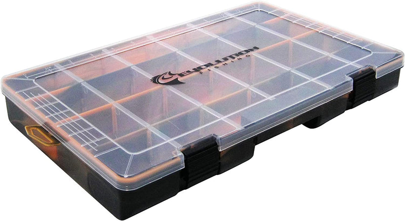 Evolution Outdoor 3700 Drift Series Fishing Tackle Tray – Colored Tackle Box Organizer with Removable Compartments, Clear Lid, 2 Latch Closure, Utility Box Storage Sporting Goods > Outdoor Recreation > Fishing > Fishing Tackle Evolution Outdoor Orange 4 pk 