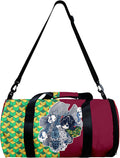 HANDAFA Anime Demon Slay Large Capacity Gym Bag Manga Kemitsu Sport Duffel Bag with Shoe Bag(Fire) Home & Garden > Household Supplies > Storage & Organization HANDAFA Giyuu Wave  