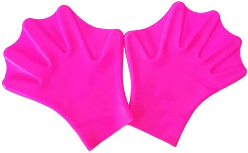 Beito Silicone Swimming Gloves Aquatic Swimming Training Gloves Diving Hand Equipment for Men Women Fitness Surfing Sports Rosy S. Sporting Goods > Outdoor Recreation > Boating & Water Sports > Swimming > Swim Gloves Beito Rosy3  