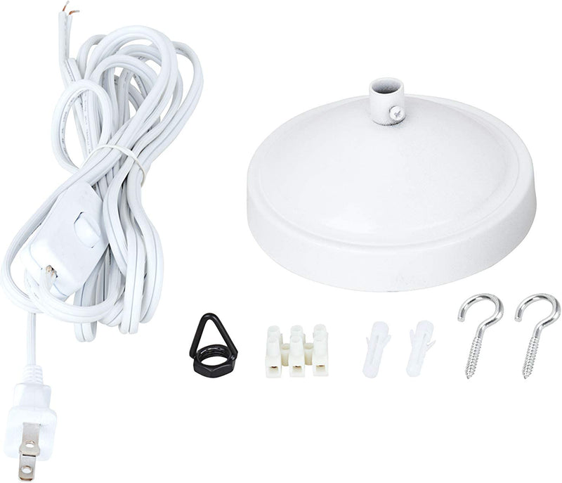 Aspen Creative 21042 Chandelier Plug-In Conversion Kit with 14-Foot Cord, White Home & Garden > Lighting > Lighting Fixtures > Chandeliers Aspen Creative Corporation   