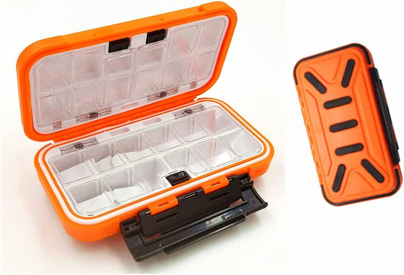 Toasis Fishing Tackle Accessory Box Small Fishing Hooks Weights Sinkers Swivel Storage Container (Olive) Sporting Goods > Outdoor Recreation > Fishing > Fishing Tackle BHGBE Orange  