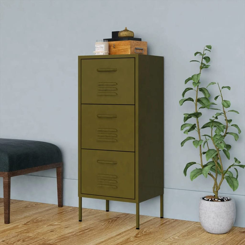 Locker, Filing Cabinet, Standing Cabinet, Bookcase, Black 16.7"X13.8"X40" Steel for Bedroom, Closet, Home, File Office, Storage Collection Furniture Decor Home & Garden > Household Supplies > Storage & Organization ZQQLVOO Green  