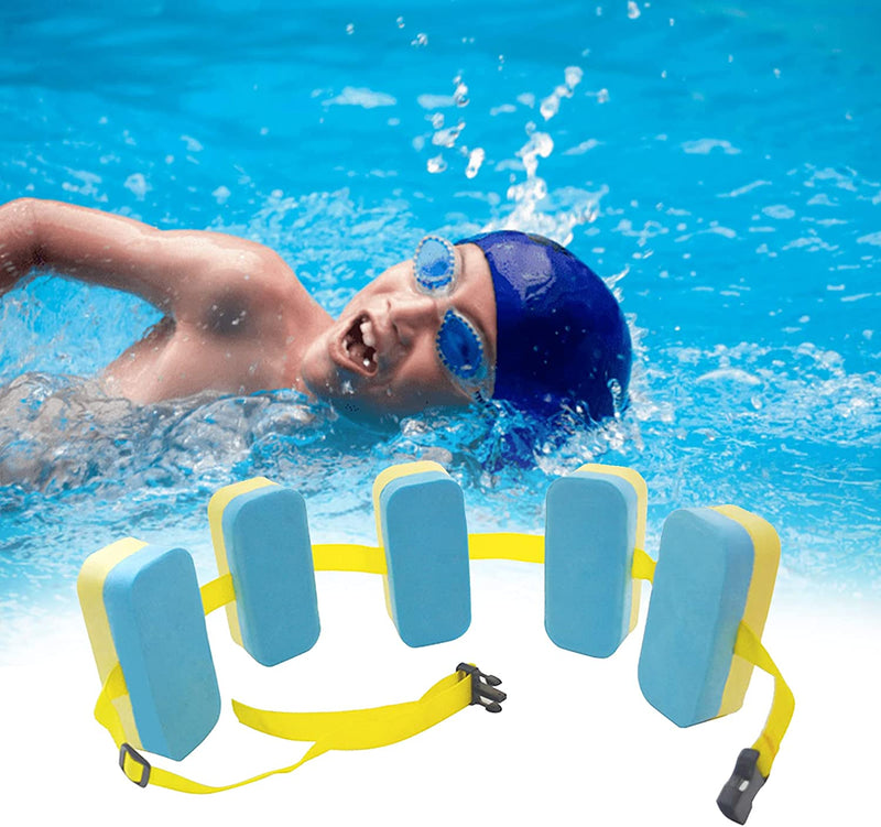 MODUDY Swim Belt,2Pcs EVA Back Float Safety Swim Training Belt,Five Module -Water Exercise Equipment,Water Gear Instructional Swim Belt,Flotation Device Designed for Kids 50-90Lbs Sporting Goods > Outdoor Recreation > Boating & Water Sports > Swimming MODUDY   