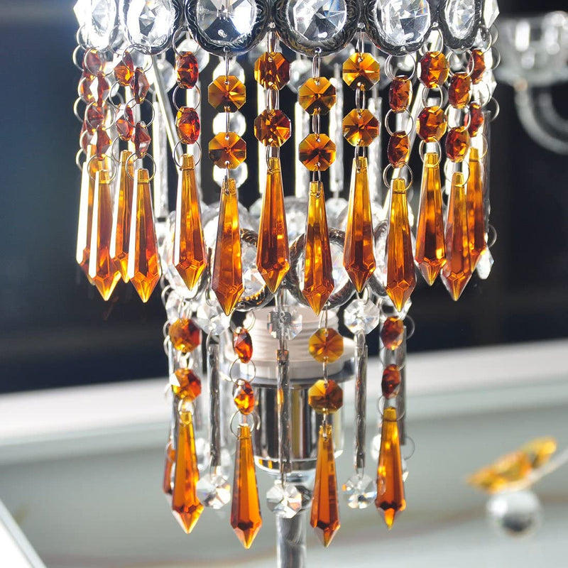 H&D 55Mm Crystal Icicle Prisms Chandelier Drop Pendants Lamp Candelabra Parts, Pack of 10 (Amber) Home & Garden > Lighting > Lighting Fixtures > Chandeliers H&D Crystal Manufacture CO.,LTD   