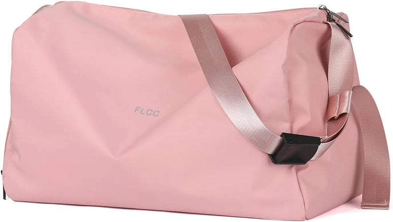 Sport Gym Bag for Women，Tote Travel Duffel Bag Overnight Workout Bag Weekender Bag Home & Garden > Household Supplies > Storage & Organization HYC00 8-Pink  