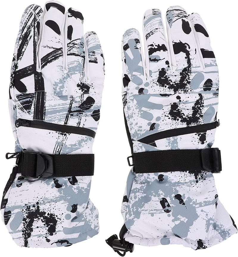 OSALADI Ski Gloves Men Waterproof Snow Gloves Women Winter Gloves Touchscreen Gloves for Outdoor Riding Skiing Climbing Taveling, 1Pair, Red M