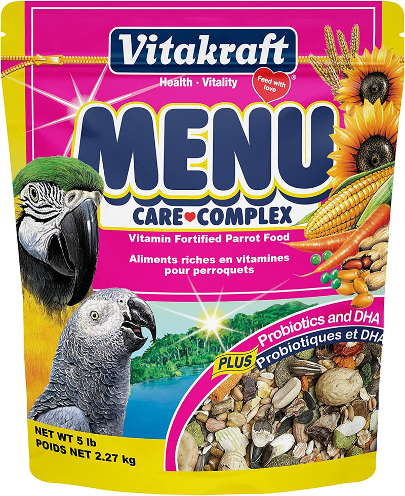 Vitakraft Menu Premium Parrot Food - Vitamin-Fortified - Macaw, , Conure, and Parrot Food for Large Birds Animals & Pet Supplies > Pet Supplies > Bird Supplies > Bird Food Vitakraft   