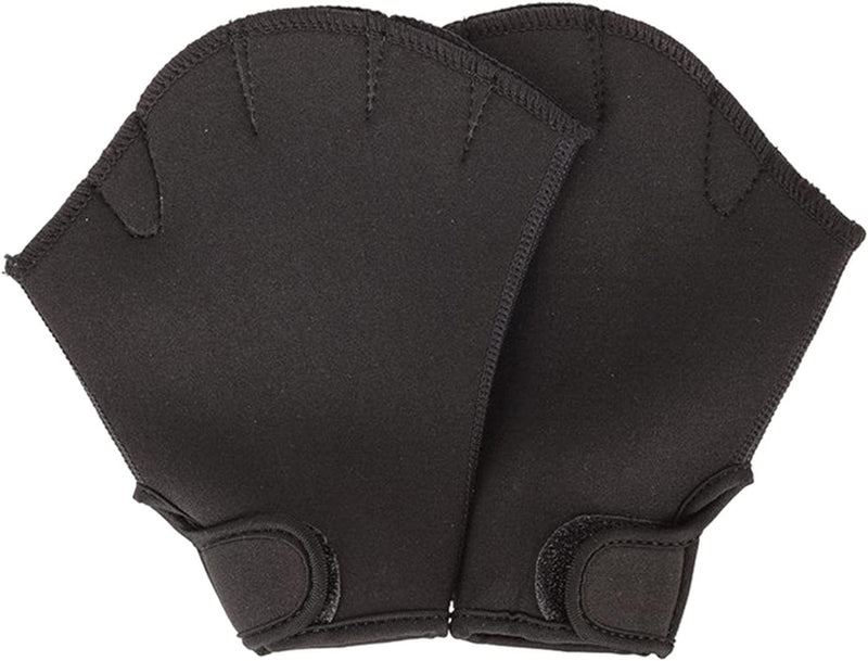 Fancyes Swim Training Gloves, Webbed Swimming Gloves, Diving Water Resistance Training-Exercise Fitness Gloves for Men Women Adult Children Sporting Goods > Outdoor Recreation > Boating & Water Sports > Swimming > Swim Gloves Generic Black M  