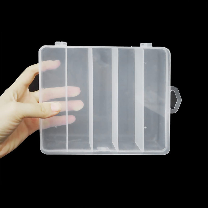 Honbay Clear Visible Plastic Fishing Tackle Accessory Box Fishing Lure Bait Hooks Storage Box Case Container Jewelry Making Findings Organizer Box Storage Container Case (L:6.9X6.1X1.3Inch) Sporting Goods > Outdoor Recreation > Fishing > Fishing Tackle Honbay   