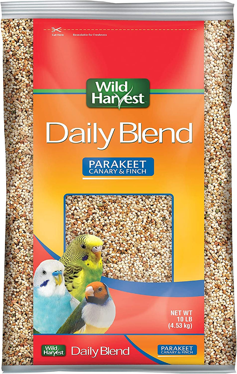 Wild Harvest Daily Blend Nutrition Diet for Parakeet, Canary and Finch 10 Pounds Animals & Pet Supplies > Pet Supplies > Bird Supplies > Bird Food Wild Harvest   