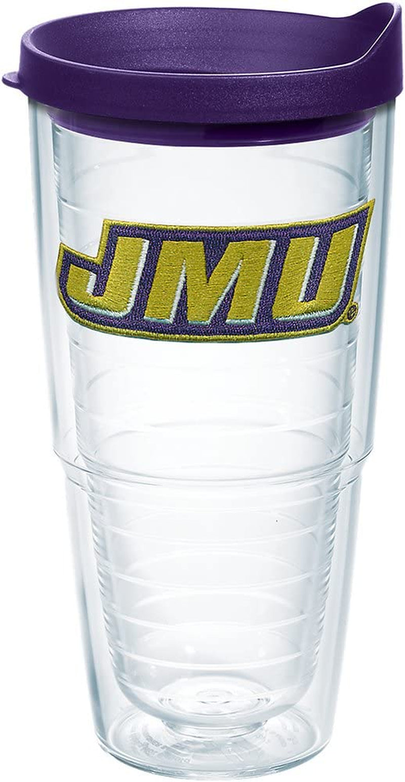 Tervis Made in USA Double Walled James Madison University JMU Dukes Insulated Tumbler Cup Keeps Drinks Cold & Hot, 24Oz - Black Lid, Primary Logo Home & Garden > Kitchen & Dining > Tableware > Drinkware Tervis Primary Logo 24oz 