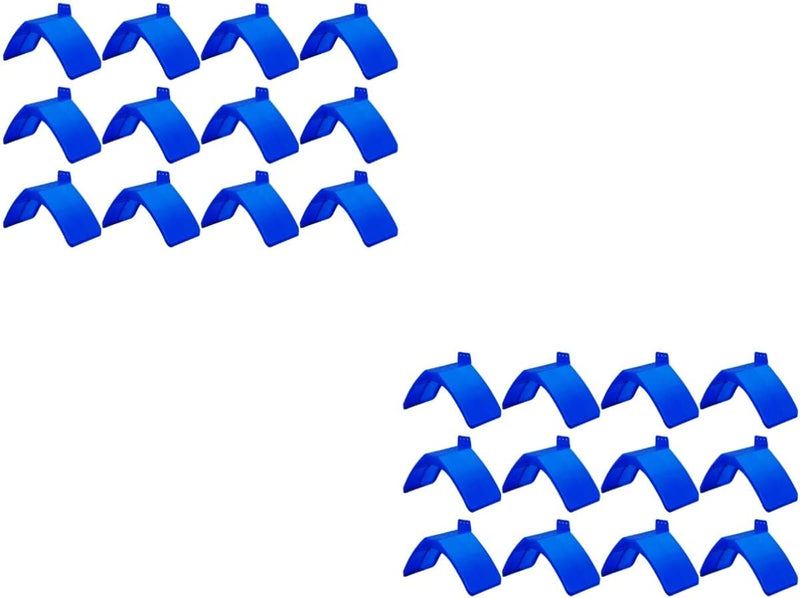 BCOATH 12Pcs Lightweight outside Pigeons Grill Plastic Pigeon Dove Blue Perching Perch Birds Perches- Wall-Mounted Wall- Stands Supplies Parrots Heat Rack Holder Useful Outdoor Roost Animals & Pet Supplies > Pet Supplies > Bird Supplies BCOATH Bluex2pcs 20X10CMx2pcs 