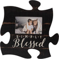 P. Graham Dunn Memories White Distressed Wood Look 4 X 6 Wood Puzzle Wall Plaque Photo Frame Home & Garden > Decor > Picture Frames P. Graham Dunn Black Simply Blessed  