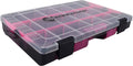 Evolution Outdoor 3600 Drift Series Fishing Tackle Tray – Colored Tackle Box Organizer with Removable Compartments, Clear Lid, 2 Latch Closure, Utility Box Storage Sporting Goods > Outdoor Recreation > Fishing > Fishing Tackle Evolution Outdoor Pink 1 Pk 