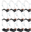 Sunco Lighting 12 Pack 6 Inch Ultra Thin LED Recessed Ceiling Lights Slim, 4000K Cool White, Dimmable 14W=100W, 850 LM, Baffle Trim Damp Rated, Canless Wafer Thin with Junction Box - Energy Star Home & Garden > Lighting > Flood & Spot Lights Sunco Lighting 6000K Daylight Deluxe 6 inch 
