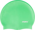 MARU Multi-Coloured Silicone Swim Hat (Unisex, One Size Fits Most) Sporting Goods > Outdoor Recreation > Boating & Water Sports > Swimming > Swim Caps Maru Green  