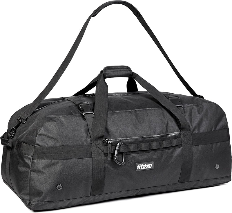 Fitdom Heavy Duty Extra Large Sports Gym Equipment Travel Duffel Bag W/ Adjustable Shoulder & Compression Straps. Perfect for Team Coaches & Best for Soccer Baseball Basketball Hockey Football & More Home & Garden > Household Supplies > Storage & Organization Fitdom   