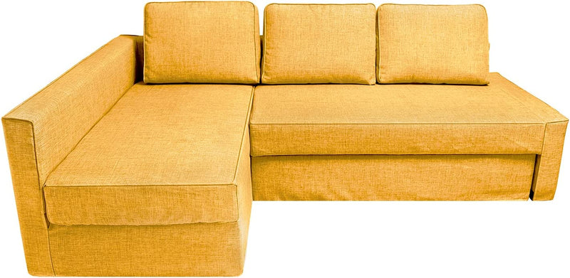 CRIUSJA Couch Covers for IKEA Friheten Sofa Bed Sleeper, Couch Cover for Sectional Couch, Sofa Covers for Living Room, Sofa Slipcovers with Cushion and Throw Pillow Covers (2030-17, Left Chaise) Home & Garden > Decor > Chair & Sofa Cushions CRIUSJA S-12 Left Chaise 