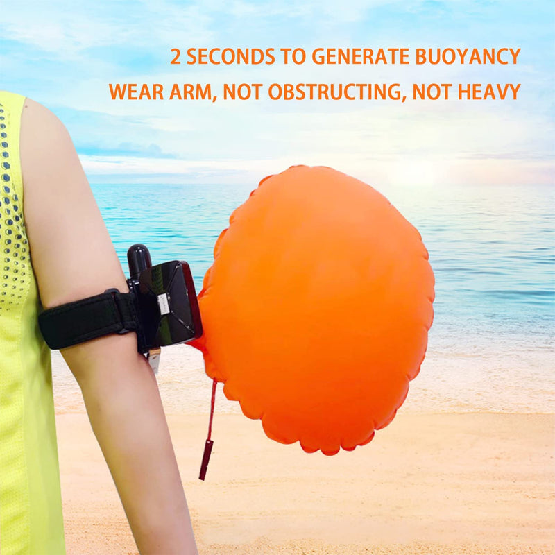 Swimming Anti-Drowning Bracelet, Saving Bracelet Water Swimming Emergency Life Saving Wristband Floating Self Help Inflatable Equipment for Adults and Kids Sporting Goods > Outdoor Recreation > Boating & Water Sports > Swimming SOOMILE   