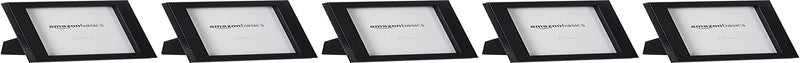 Photo Picture Frame - 5" X 7", Black - Pack of 5