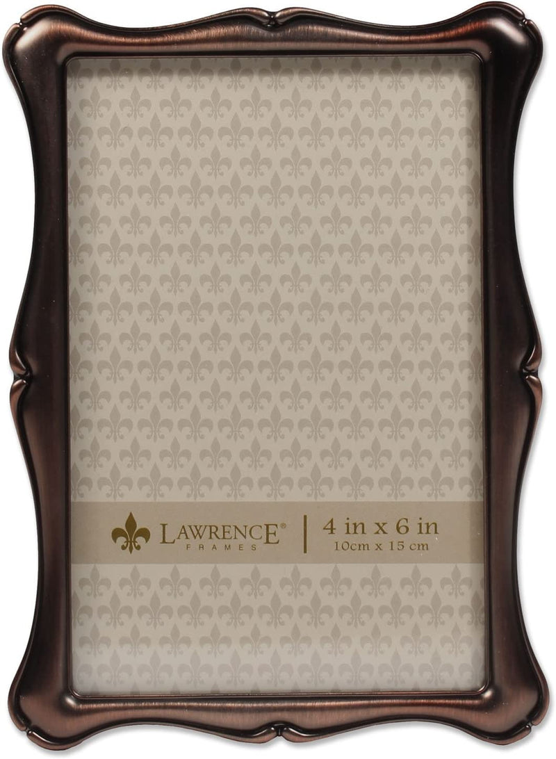 Lawrence Frames 710246 Silver Metal Romance Picture Frame, 4 by 6-Inch Home & Garden > Decor > Picture Frames Lawrence Frames Bronze 4x6 