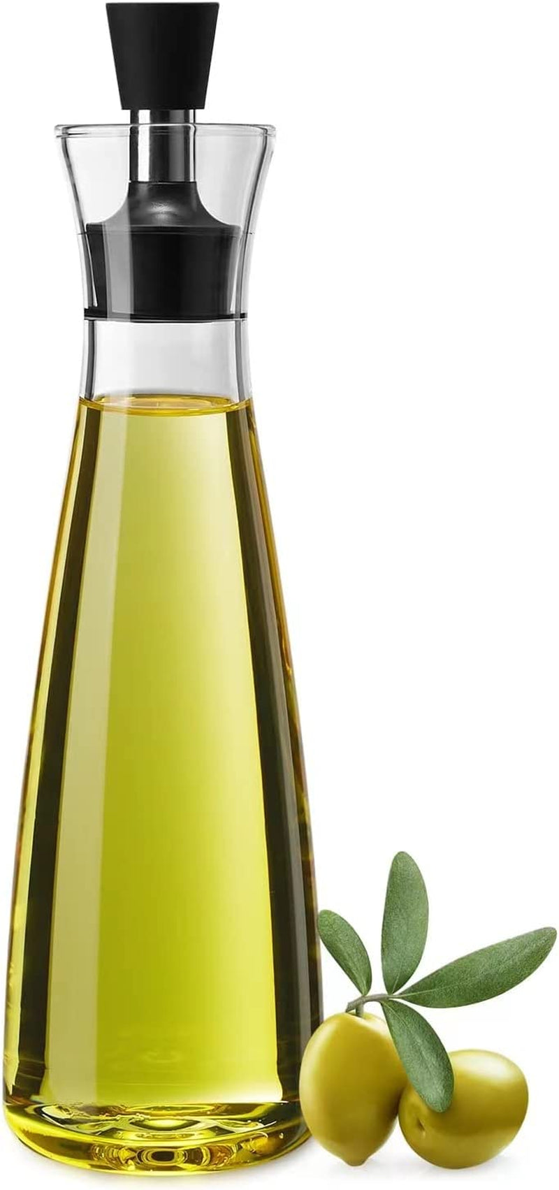 DHAEE 18 Ounce Glass Olive Oil Dispenser Bottle for Kitchen with Sealing Cap,Cooking Oil and Vinegar Bottle Set,No Funnel Needed,Clear & Easy to Clean- for Home Kitchen Decor Tools Accessories Home & Garden > Kitchen & Dining > Kitchen Tools & Utensils DHAEE Modern  