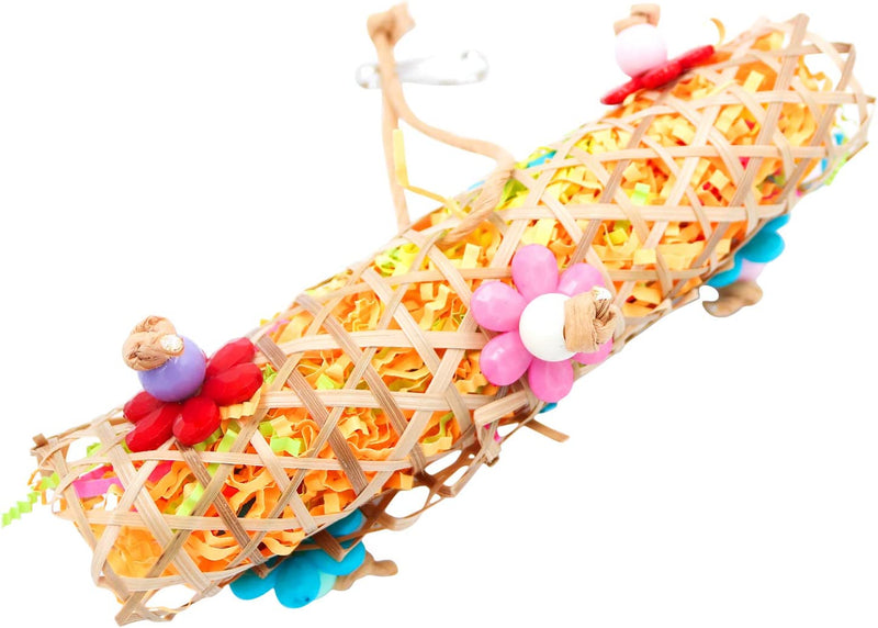 Bac-Kitchen Parrot Cage Toys Bird Swing Toys Parrot Shredder Toy Shred Foraging Hanging Cage Toy Wood Beads Bells Wooden Hammock Hanging Toys for Budgie Lovebirds Conures Parakeet (5 Pack) Animals & Pet Supplies > Pet Supplies > Bird Supplies > Bird Toys Bac-kitchen   