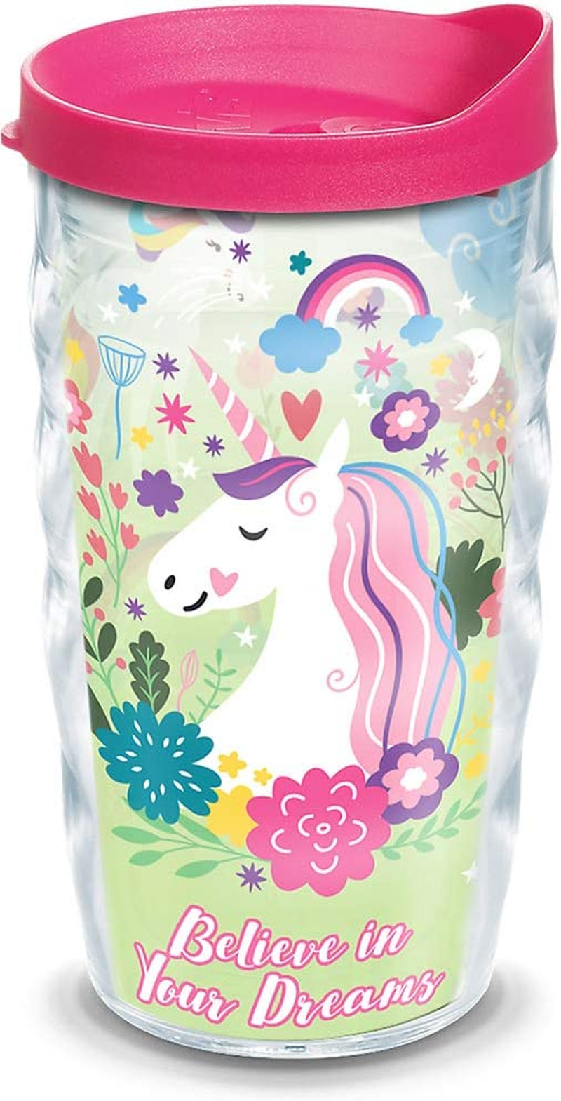 Tervis Believe in Dreams Unicorn Insulated Tumbler with Wrap and Lid, 10 Oz, Clear Home & Garden > Kitchen & Dining > Tableware > Drinkware Tervis 10oz Wavy  