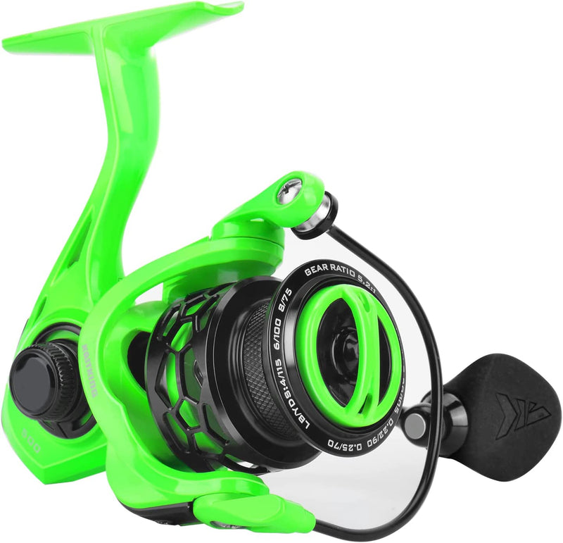 Kastking Zephyr Spinning Reel - 5.6Oz - Size 500 Is Perfect for Ultralight / Ice Fishing, 7+1/6+1BB Smooth Powerful Fishing Reel, Fresh & Saltwater Spinning Reel, Oversized Stainless Steel Main Shaft Sporting Goods > Outdoor Recreation > Fishing > Fishing Reels KastKing Size500 - Ultralight/Ice Fishing  
