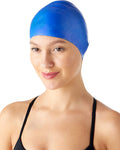 Wrinkle Free Silicone Unisex Swim Caps Sporting Goods > Outdoor Recreation > Boating & Water Sports > Swimming > Swim Caps Grace Continental Ltd Blue 1-Pack 