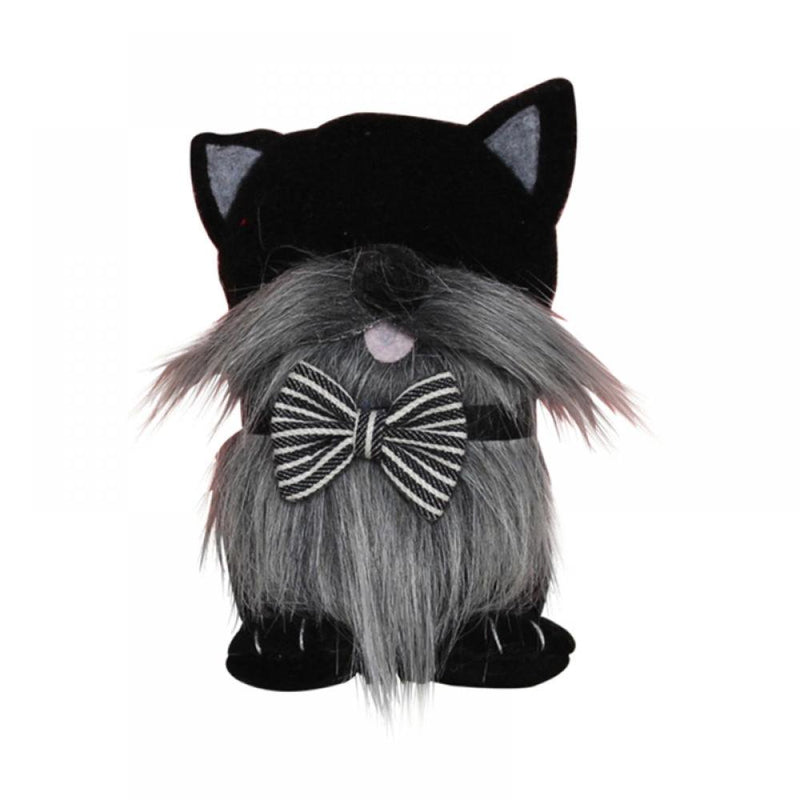 Hamlinson Black Cat Gnome Plush - Handmade Swedish Tomte Cat Faceless Doll with Bow Cute Scandinavian Cat Plush Doll for Home Party Wedding Valentine'S Day Decor Best Gifts for Cat Lover Home & Garden > Decor > Seasonal & Holiday Decorations Hamlinson Black  