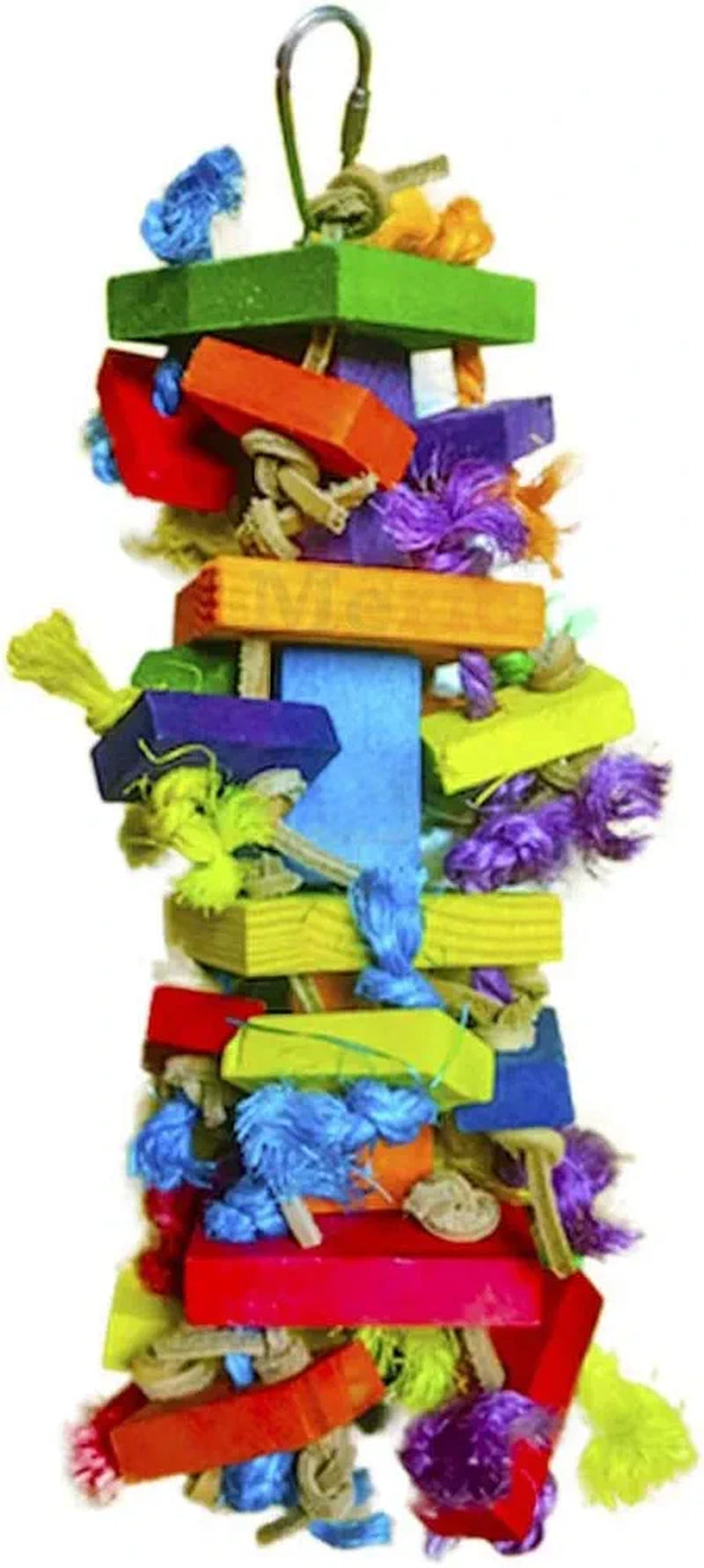 Meric Block Toy for House Birds, Nibbling Keeps Beaks Trimmed, Preening Keeps Feathers Groomed, Edible, Food-Grade Multicolored Wooden Blocks, 1-Pc Animals & Pet Supplies > Pet Supplies > Bird Supplies > Bird Toys Meric   