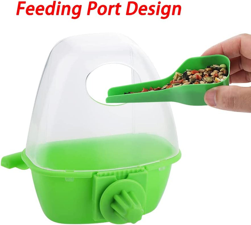 3 Pcs Small Bird Slot Feeder No Mess Cage Hanging Feeder Cup Plastic Food Feeding Box for Parakeet Budgies Cockatiel Lovebird Small Birds Animals & Pet Supplies > Pet Supplies > Bird Supplies > Bird Cage Accessories > Bird Cage Food & Water Dishes DQITJ   