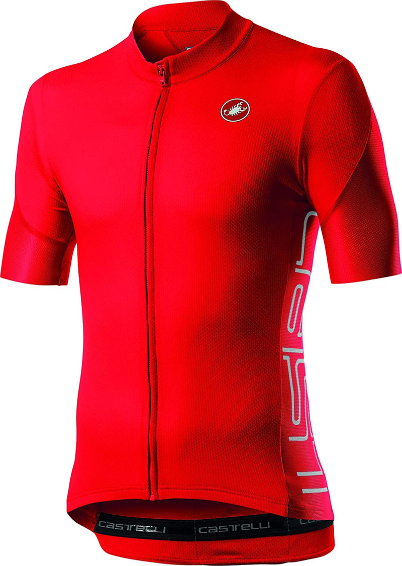 Castelli Cycling Entrata V Jersey for Road and Gravel Biking L Cycling Sporting Goods > Outdoor Recreation > Cycling > Cycling Apparel & Accessories Castelli Fiery Red X-Large 