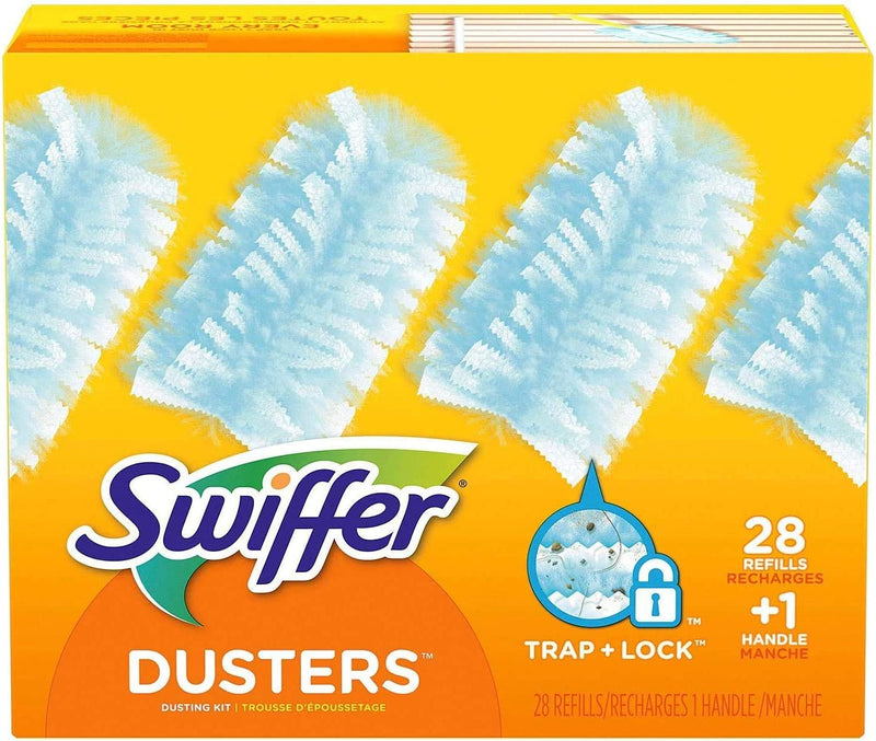 Swiffer Dusters Dusting Kit, Starter Kit Handle & 28 Duster Refills, 1 Count (Pack of 29) Sporting Goods > Outdoor Recreation > Fishing > Fishing Rods Swiffer   